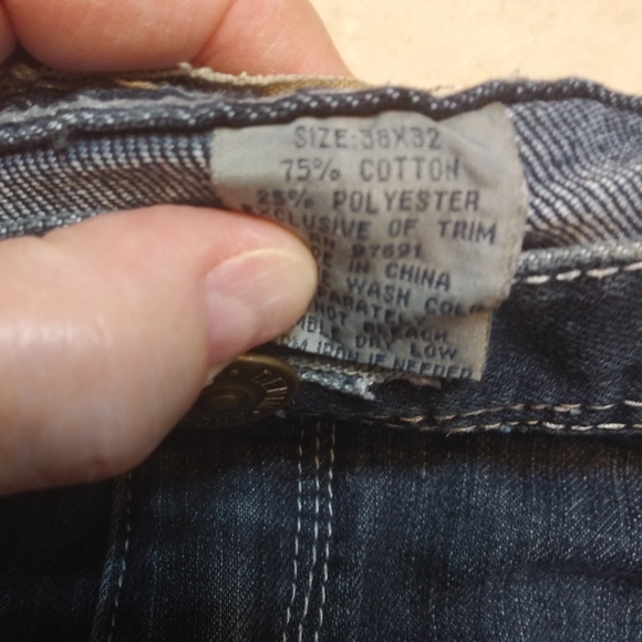 Denim&Rivets Men's distressed jeans size 38x32 - Picture 4 of 12